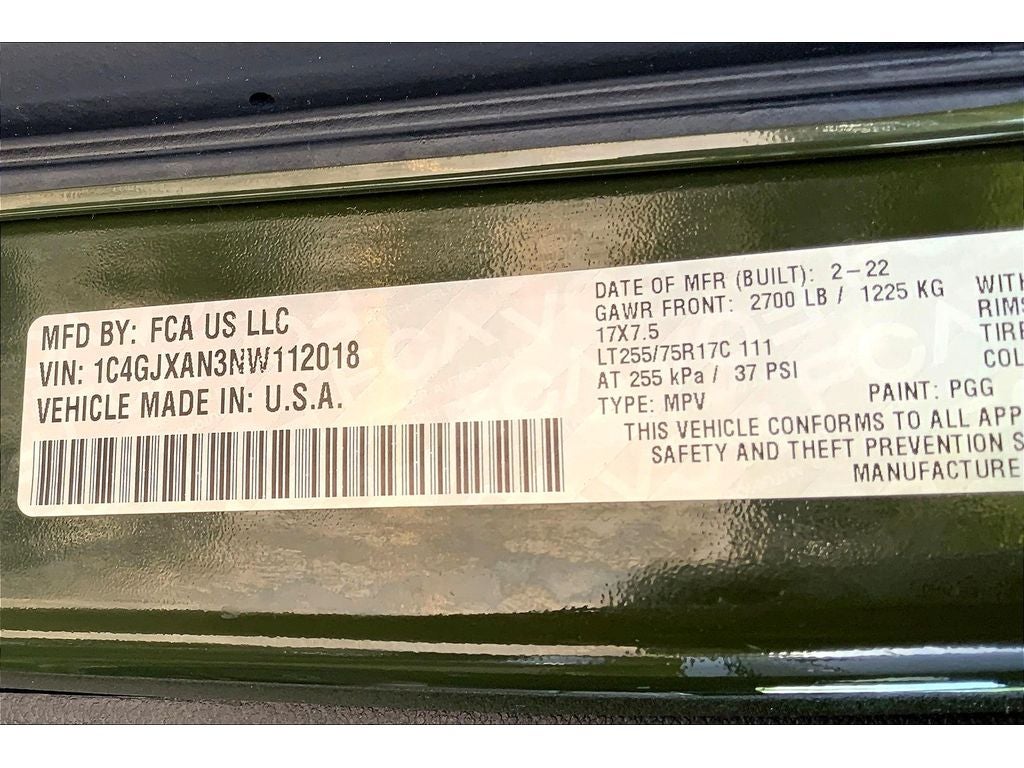 2022 Jeep Wrangler Willys