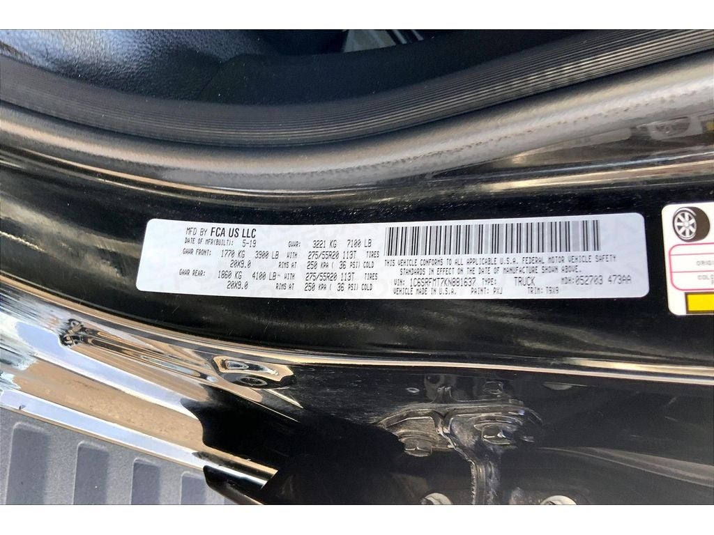 2019 RAM 1500 Big Horn/Lone Star