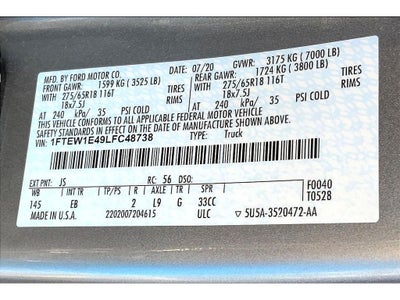 2020 Ford F-150 LARIAT