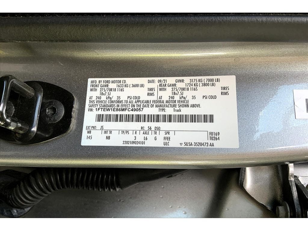 2021 Ford F-150 Tremor