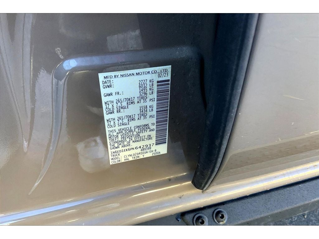 2023 Nissan Frontier PRO-4X