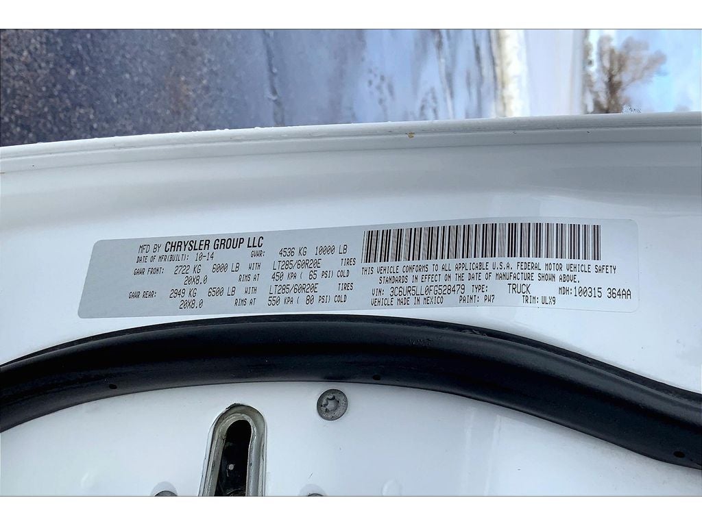 2015 RAM 2500 Longhorn Limited