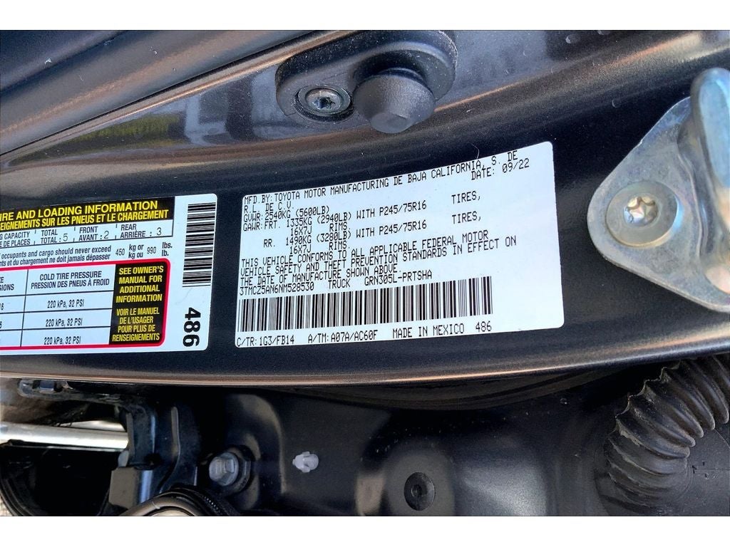 2022 Toyota Tacoma SR