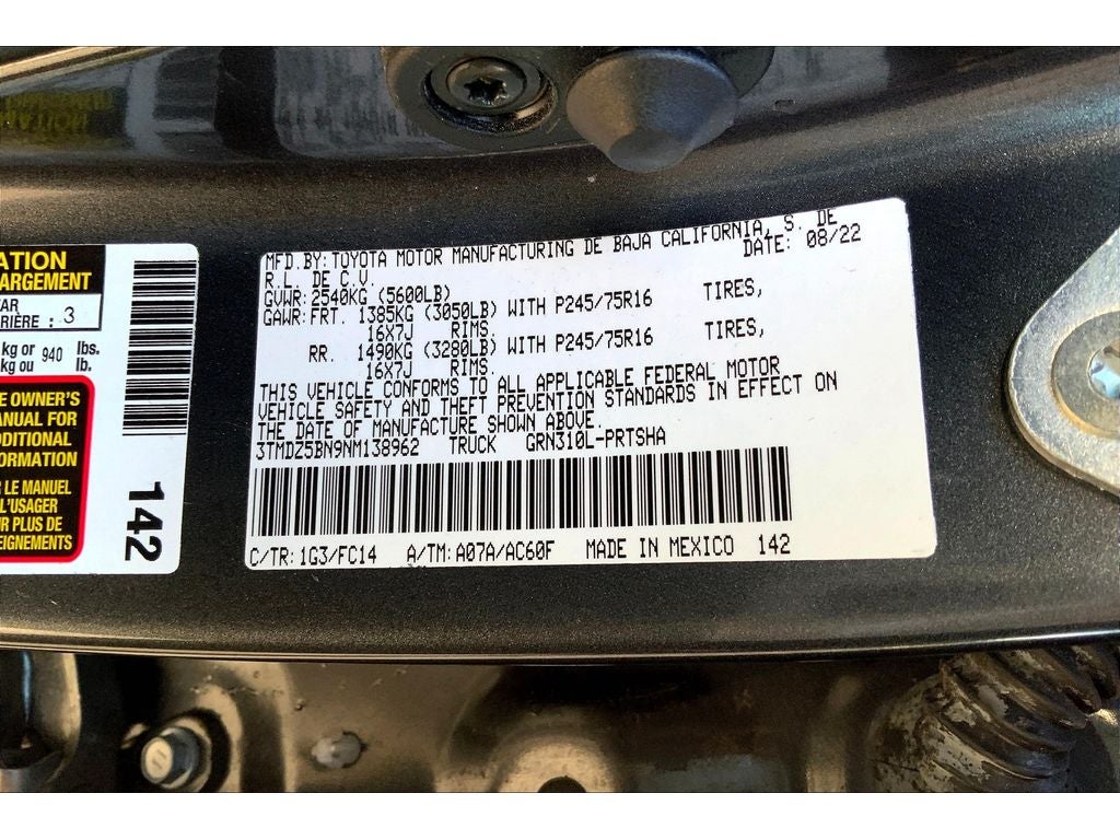 2022 Toyota Tacoma SR5