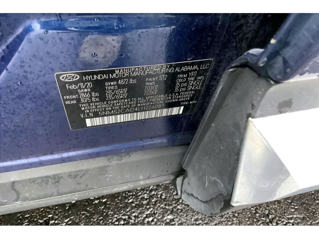 2020 Hyundai Santa Fe SE