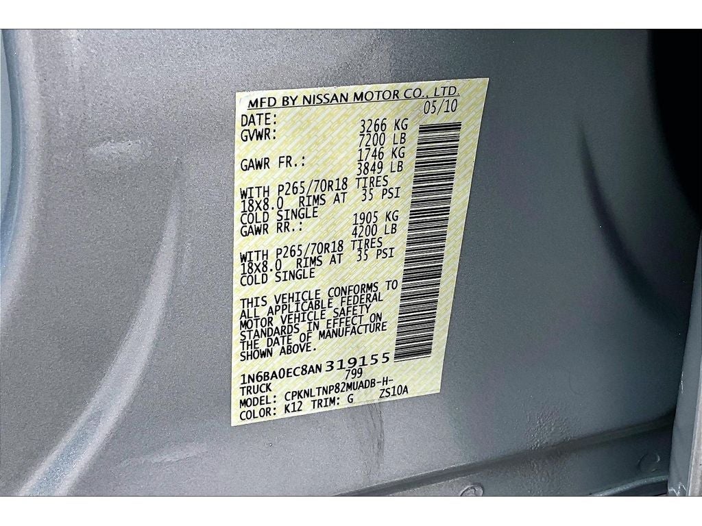 2010 Nissan Titan SE