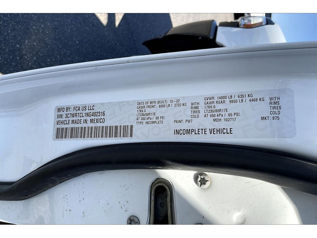 2022 RAM 3500 Chassis Cab Tradesman