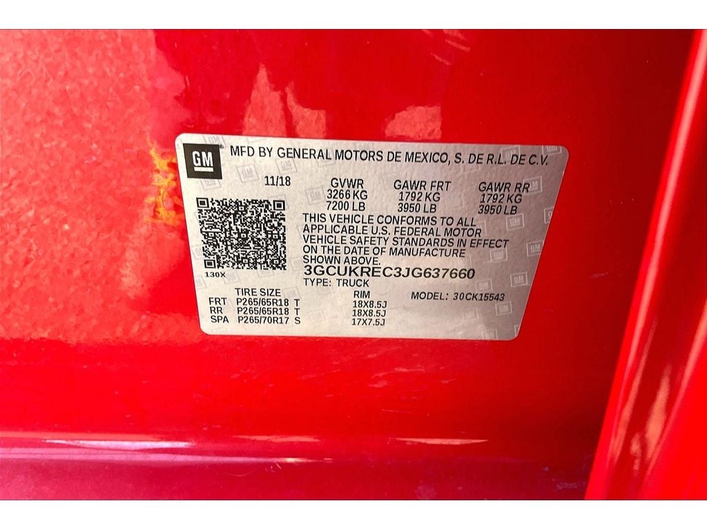 2018 Chevrolet Silverado 1500 LT