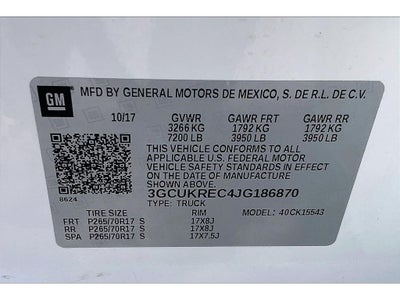 2018 Chevrolet Silverado 1500 LT