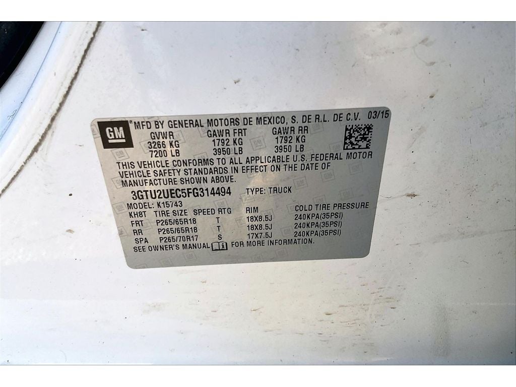 2015 GMC Sierra 1500 SLE