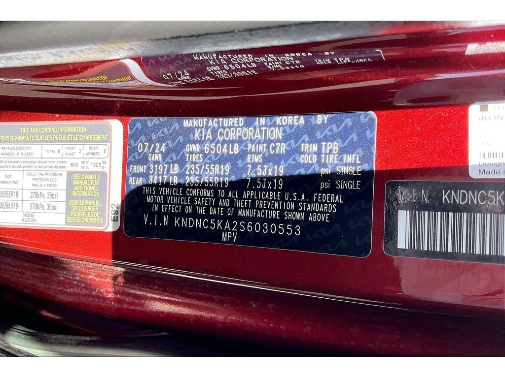 2025 Kia Carnival Hybrid EX